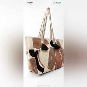 Zara printed tote bag